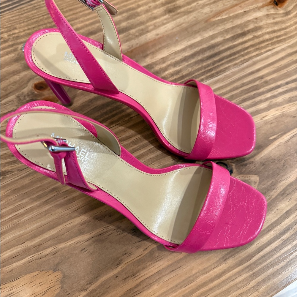 Michael Kors Pink Heels Slingback Sandals